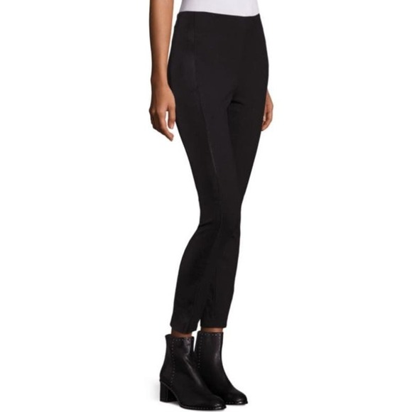 rag & bone Pants - rag & bone Dani Black Leather Trim Pants  - Size 4